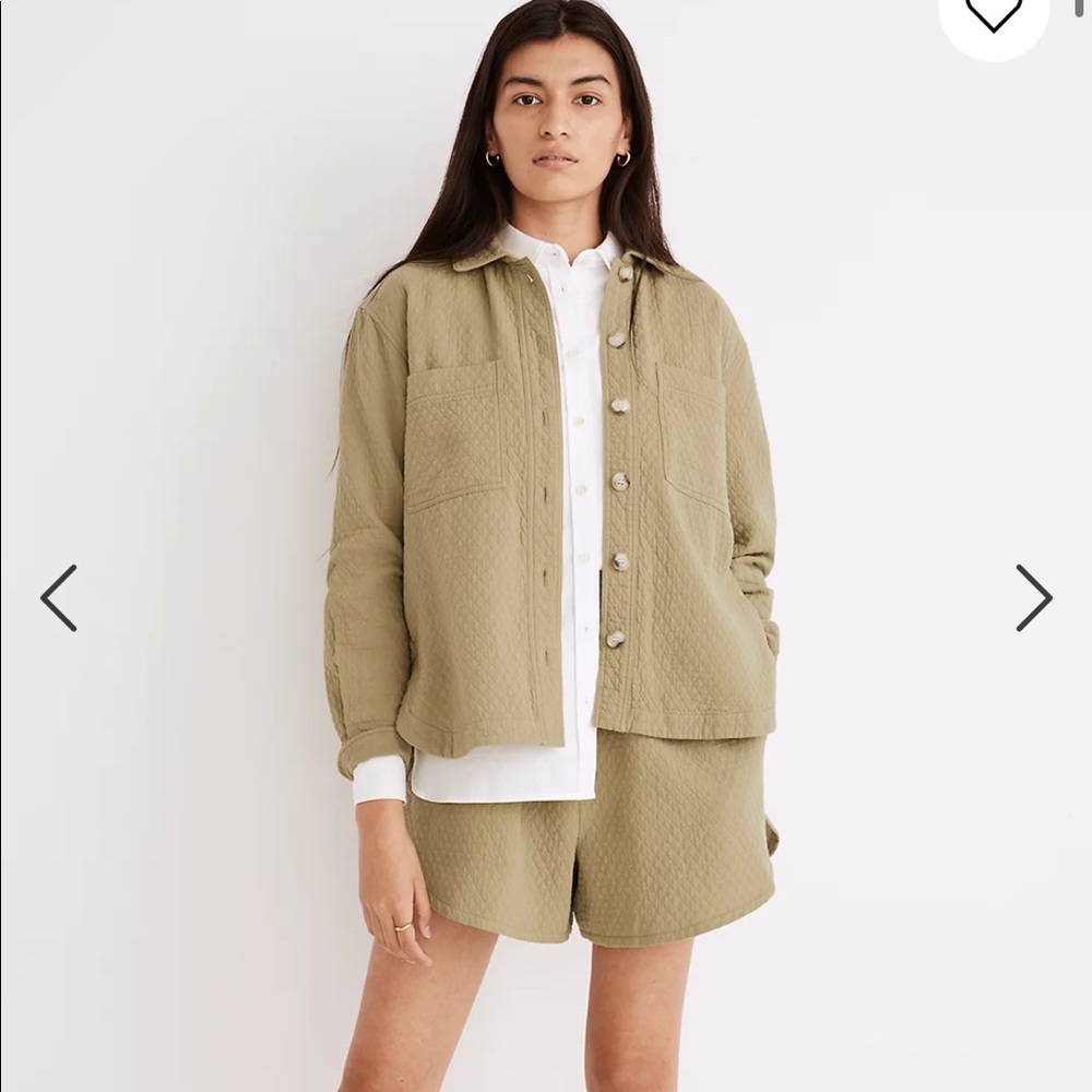Madewell Diamond Jacquard Shirt Jacket